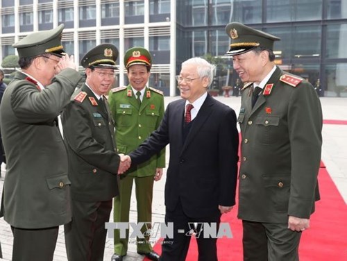 Tổng Bí thư Nguyễn Phú Trọng dự Hội nghị Công an toàn quốc lần thứ 73